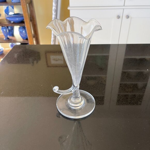 Vintage European Crackled Glass Epergne - Picture 2 of 4